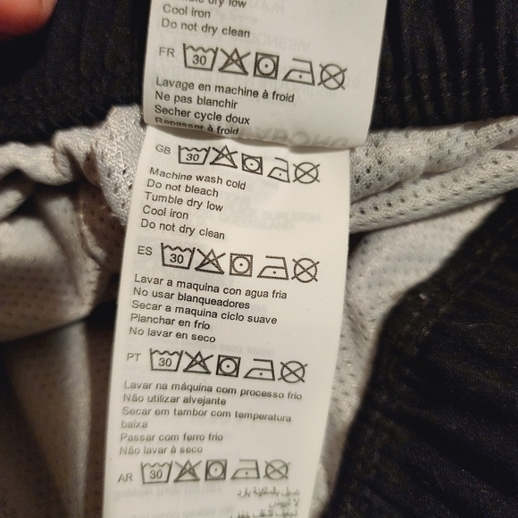 Billabong All Day Striped Pro Board Shorts Lines Swimming Trunks Grey Ombre sz M - Picture 8 of 13